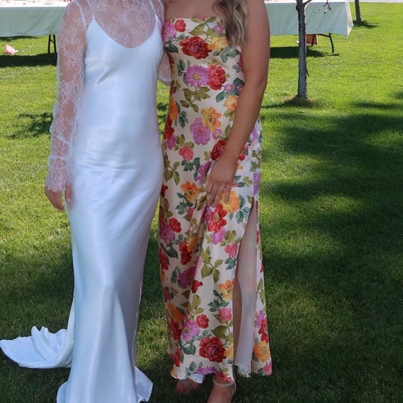 Dress Forum strapless Dress - Cream and Multicolor - Picture 4 of 6